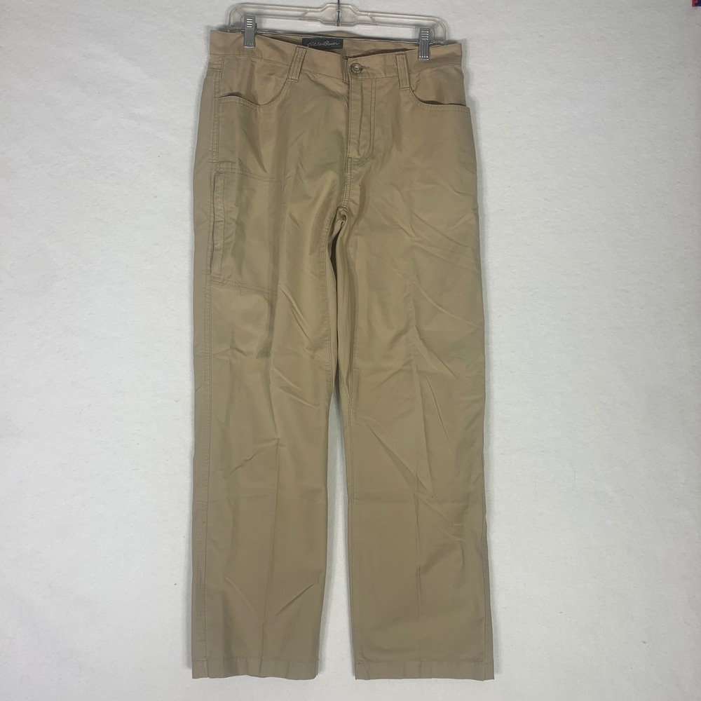 Eddie‎ Bauer Travex Cargo Pants 34x30 Khaki Straight Fit Utility Outdoor Hiking